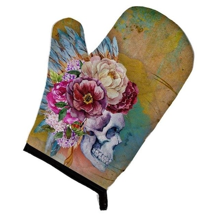 Carolines Treasures BB5129OVMT Day Of The Dead Flowers Skull Oven Mitt